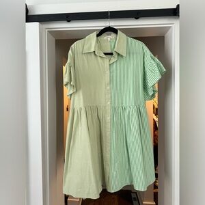 La Lavon Green Mini Dress